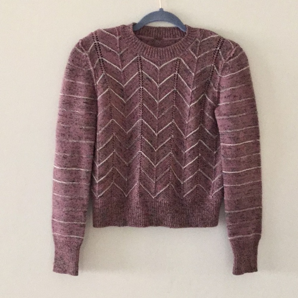 Free People pink multi color sweater size s